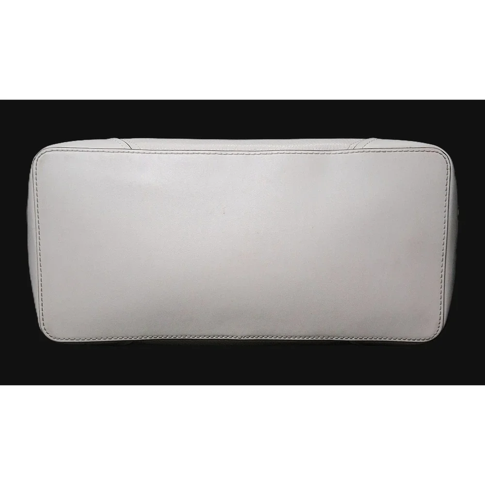Michael Kors White Aria Large Pebble Leather Tote ,‎ Shoulder Bag 12 x 11 x 6